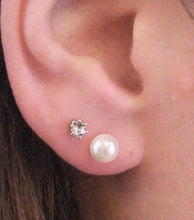 Load image into Gallery viewer, Boucles d'oreilles FULL MOON PEARL - Argent & perle