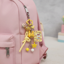 Charger l'image dans la galerie, Porte-Clé Grigri Motif Happy Jaune - Accessoire Bonne Humeur