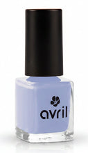 Load image into Gallery viewer, Vernis à Ongles BLEU LAYETTE AVRIL – Bleu Ciel Délicat & Doux, 82% Biosourcé, Végan & Fabriqué en France – 7ml