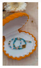 Load image into Gallery viewer, Écrin Coquillage - 2 Bagues Perles Naturelles & Acier Chirurgical