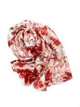 Charger l'image dans la galerie, Foulard motif végétal avec dorure