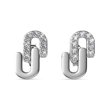 Lade das Bild in den Galerie-Viewer, Boucles d'oreilles UNION – Or, Or Rose & Argent & Cristal Autrichien | MYC Paris