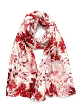 Charger l'image dans la galerie, Foulard motif végétal avec dorure