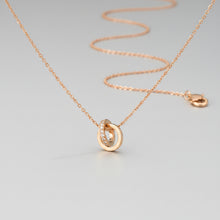 Load image into Gallery viewer, Collier CIRCLE HOOP – Or 18k & Cristal Autrichien | MYC Paris