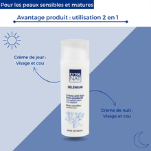 Lade das Bild in den Galerie-Viewer, Selencreme - Anti-Aging-Creme für empfindliche Haut mit Vitamin A, C und E - 40 ml - CYTOLNAT