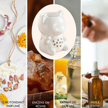 Lade das Bild in den Galerie-Viewer, Brûle parfum & fondant LE CHAT - Céramique - Zen'Arôme
