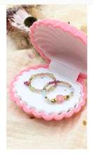 Load image into Gallery viewer, Écrin Coquillage - 2 Bagues Perles Naturelles & Acier Chirurgical