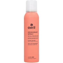 Load image into Gallery viewer, Déodorant Certifié Bio AVRIL – Aloe Vera Bio, Efficacité 24h & Cosmos Organic – Spray Grenade 150ml ou Bille Hibiscus 50ml