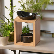 Lade das Bild in den Galerie-Viewer, Brûle-Parfum zen KALOS Noir - Bambou & Céramique - Zen'Arôme