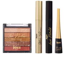 Charger l'image dans la galerie, Coffret Maquillage FESTIVE ESSENTIALS SET – Palette 5 FAP + 2 Mascaras + Eyeliner – Regard Captivant Fêtes – JOZZ BEAUTY