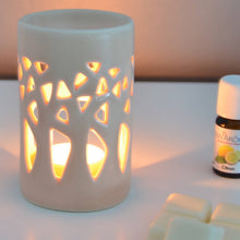 Lade das Bild in den Galerie-Viewer, Brûle parfum FORÊT Gris - Diffuseur Céramique pour Cire, fondants & Huiles - Zen'Arôme