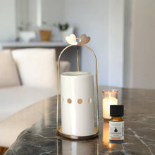 Lade das Bild in den Galerie-Viewer, Brule parfum original AMOUR - Métal doré, verre & céramique - Zen'Arôme