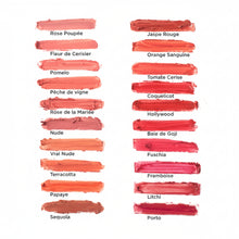 Load image into Gallery viewer, Rouge à Lèvres Certifié Bio AVRIL – Cosmos Organic, 100% Naturel, Texture Crémeuse & Longue Tenue – 6 Teintes – 3g