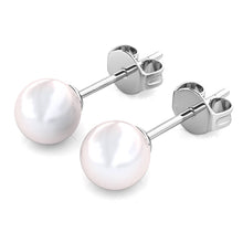 Load image into Gallery viewer, Boucles d'oreilles FULL MOON PEARL - Argent & perle