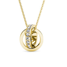 Load image into Gallery viewer, Collier CIRCLE HOOP – Or 18k & Cristal Autrichien | MYC Paris