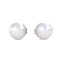 Load image into Gallery viewer, Boucles d'oreilles FULL MOON PEARL - Argent & perle