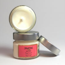 Charger l'image dans la galerie, Bougie Parfumée JAVARI – Mangue & Vanille – Cire Végétale Soja & Coco – 20h – 75g – ENATAE