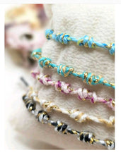Charger l'image dans la galerie, Bracelet Coton & Acier Chirurgical | Support Charm's Réglable