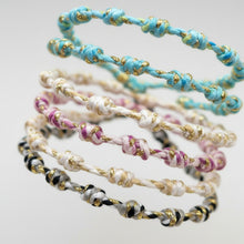 Load image into Gallery viewer, Bracelet Coton & Acier Chirurgical | Support Charm's Réglable