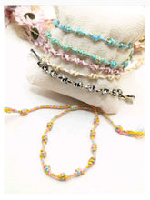 Charger l'image dans la galerie, Bracelet Coton & Acier Chirurgical | Support Charm's Réglable