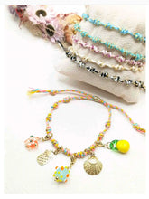 Charger l'image dans la galerie, Bracelet Coton & Acier Chirurgical | Support Charm's Réglable