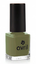 Load image into Gallery viewer, Vernis à Ongles OLIVE AVRIL – Vert Olive Chic & Fashion, 63% Biosourcé, Végan & Fabriqué en France – 7ml