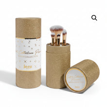 Charger l'image dans la galerie, Coffret Collection Pinceaux WINTER SPARKLE – 4 Pinceaux Essentiels Doux & Fluffy – Maquillage Professionnel – JOZZ BEAUTY