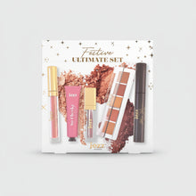Charger l'image dans la galerie, Coffret Maquillage FESTIVE ULTIMATE SET – 5 Essentiels Fêtes – Fard Pailleté + Blush + Huile Lèvres + Palette + Mascara – JOZZ BEAUTY