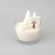 Charger l'image dans la galerie, Bougie Verrine « Tombe la Neige » 180g – Savonnerie de Bormes | Cire Végétale