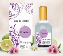 Load image into Gallery viewer, Eau de Toilette O'SUBLIME – Bergamote, Rose & Vanille – 100% Naturelle – Certifiée ECOCERT – 110ml – BIO4YOU