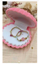 Load image into Gallery viewer, Écrin Coquillage - 2 Bagues Perles Naturelles & Acier Chirurgical