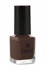 Charger l'image dans la galerie, Vernis à Ongles ÉBÈNE AVRIL – Marron Profond & Mystérieux, 63% Biosourcé, Végan & Fabriqué en France – 7ml