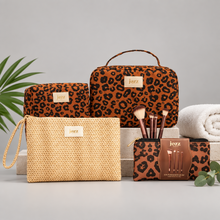 Charger l'image dans la galerie, Trousse WILD léopard à 2 compartiments | JOZZ Beauty