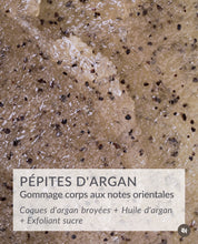 Charger l'image dans la galerie, PEPITES D'ARGAN Gommage corps aux coques d'argan -200ml - OXALIA