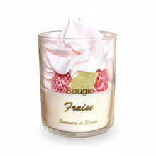 Load image into Gallery viewer, Bougie Tiramisu Fraise 160g – Savonnerie de Bormes | Cire Végétale
