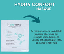 Charger l'image dans la galerie, Masque hydratant HYDRA CONFORT bio-cellulosique - pochette individuelle - BLOOMEA
