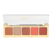Charger l'image dans la galerie, Mini Palette 5 Fards à Paupières SUNSET – Teintes Terre de Sienne & Mordorées – Mates & Irisées – JOZZ BEAUTY