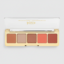 Load image into Gallery viewer, Mini Palette 5 Fards à Paupières SUNSET – Teintes Terre de Sienne & Mordorées – Mates & Irisées – JOZZ BEAUTY