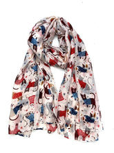 Charger l'image dans la galerie, Foulards imprimés motif chat