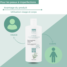 Charger l'image dans la galerie, Gel nettoyant régulateur CYTOLAC enrichi en Zinc - 250ml - CYTOLNAT