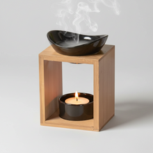 Charger l'image dans la galerie, Brûle-Parfum zen KALOS Noir - Bambou & Céramique - Zen'Arôme