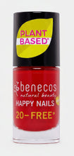 Charger l'image dans la galerie, Vernis à Ongles HAPPY NAILS ROUGE TENDANCE VINTAGE RED – Végan, Respirant & Formule 20-FREE – 5ml – BENECOS