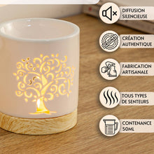 Lade das Bild in den Galerie-Viewer, Brûle parfum & fondants ARBRE DE VIE - Céramique - Zen'Arôme