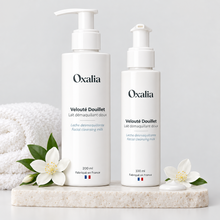 Charger l'image dans la galerie, Duo lait démaquillant doux Velouté Douillet 200 ml + 100 ml - Oxalia