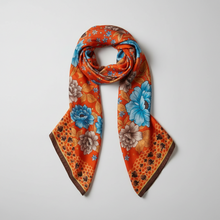 Lade das Bild in den Galerie-Viewer, Stola aus Seidenmischung - FLOWER COLLECTION - ACCESSORI