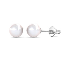 Load image into Gallery viewer, Boucles d'oreilles FULL MOON PEARL - Argent & perle
