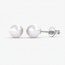 Load image into Gallery viewer, Boucles d'oreilles FULL MOON PEARL - Argent & perle