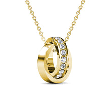 Load image into Gallery viewer, Collier CIRCLE HOOP – Or 18k & Cristal Autrichien | MYC Paris