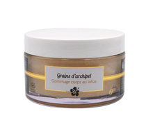 Load image into Gallery viewer, Gommage corps  au lotus GRAINS D'ARCHIPEL -200ml - OXALIA