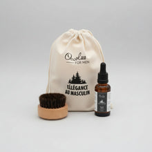 Charger l'image dans la galerie, Coffret barbe For Men : huile bio 30 ml et brosse | Oxalia